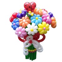 Букет із кульок 21 ромашка Букет із кульок 21 ромашка